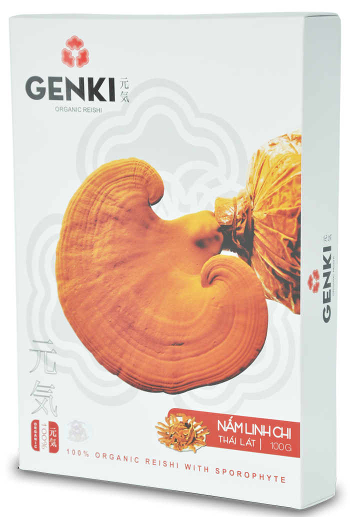 Nấm linh chi Genki thái lát 100g