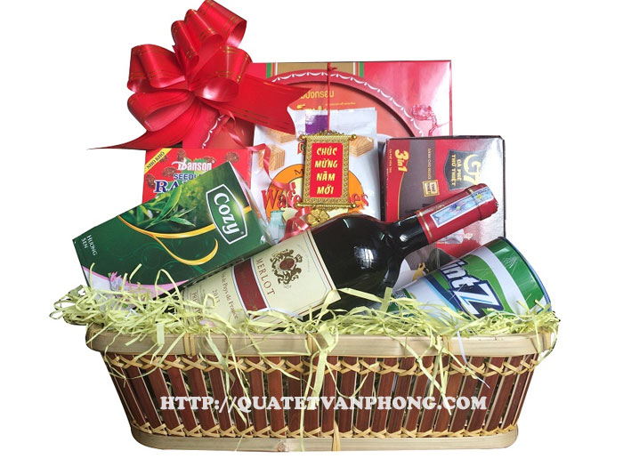 Giỏ quà tết Chào Xuân