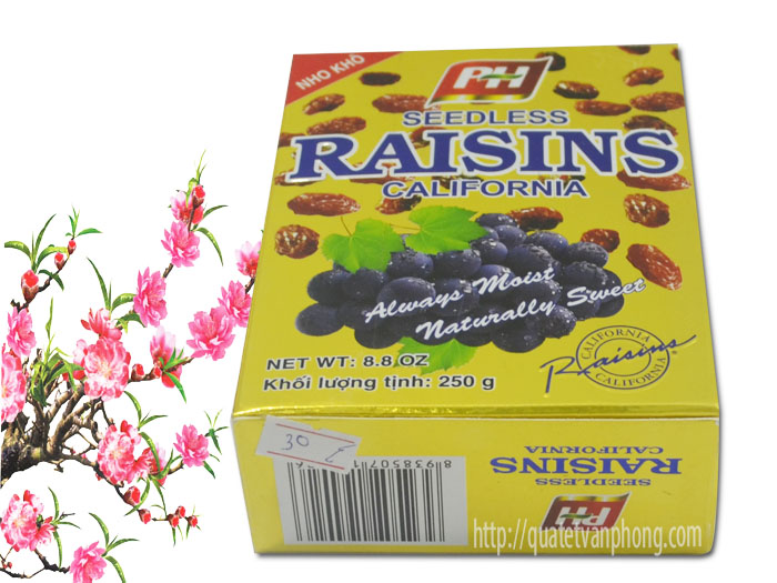 hộp kẹo nho Raisins
